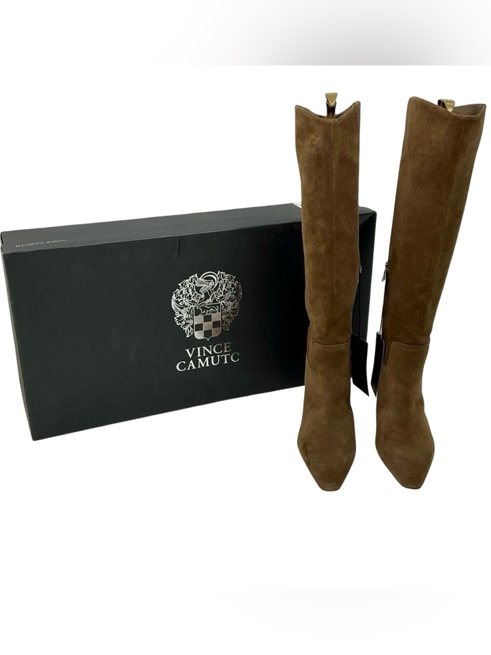 Vince Camuto Cristen Knee High Boots  NWT Wide Calf Suede Size 9 - Picture 5 of 11